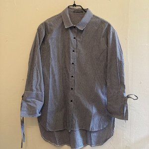 Suzy Shier Striped Shirt Size L